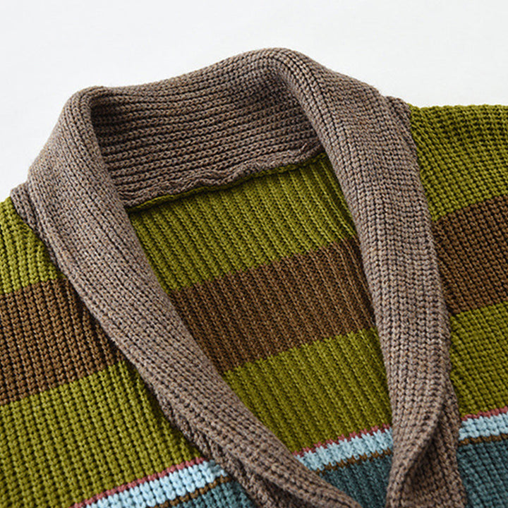 Γιώργος - Ανδρικό σακάκι πλεκτό με λαβή σε χρώματα