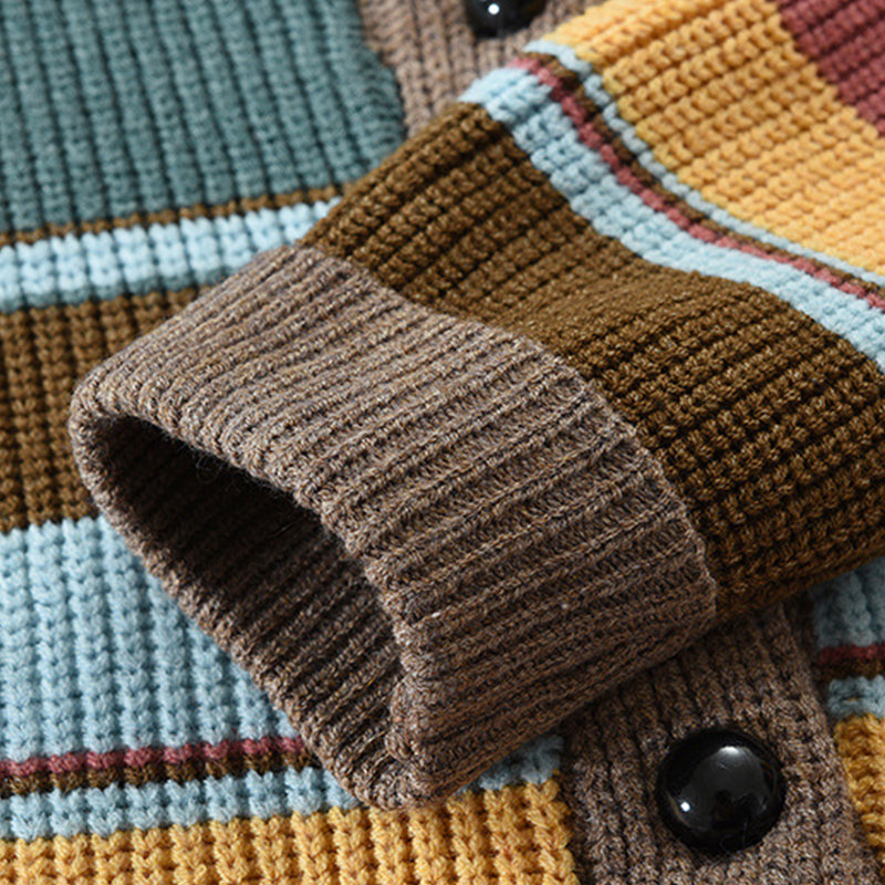 Γιώργος - Ανδρικό σακάκι πλεκτό με λαβή σε χρώματα