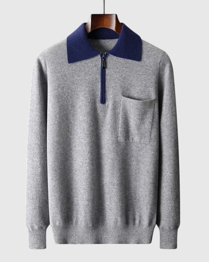 Λιμπουσέ - Πόλο Καστέλλε με φερμουάρ από κασμίρ