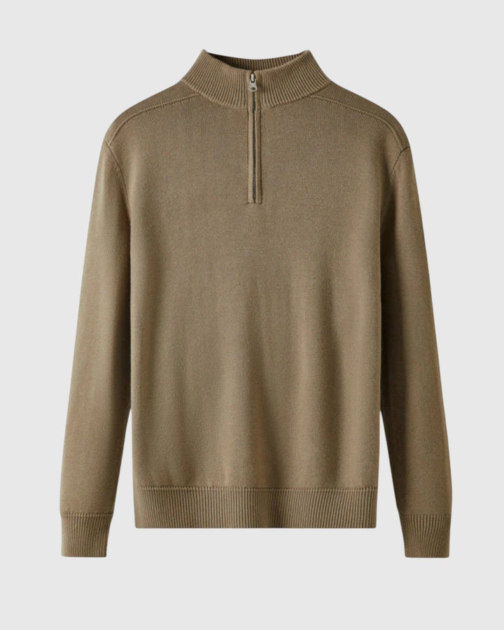 Λιμπουσέ - Πουλόβερ με φερμουάρ από μαλλί μερινός Καπρί