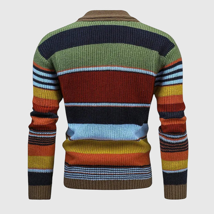 Γιώργος - Ανδρικό σακάκι πλεκτό με λαβή σε χρώματα