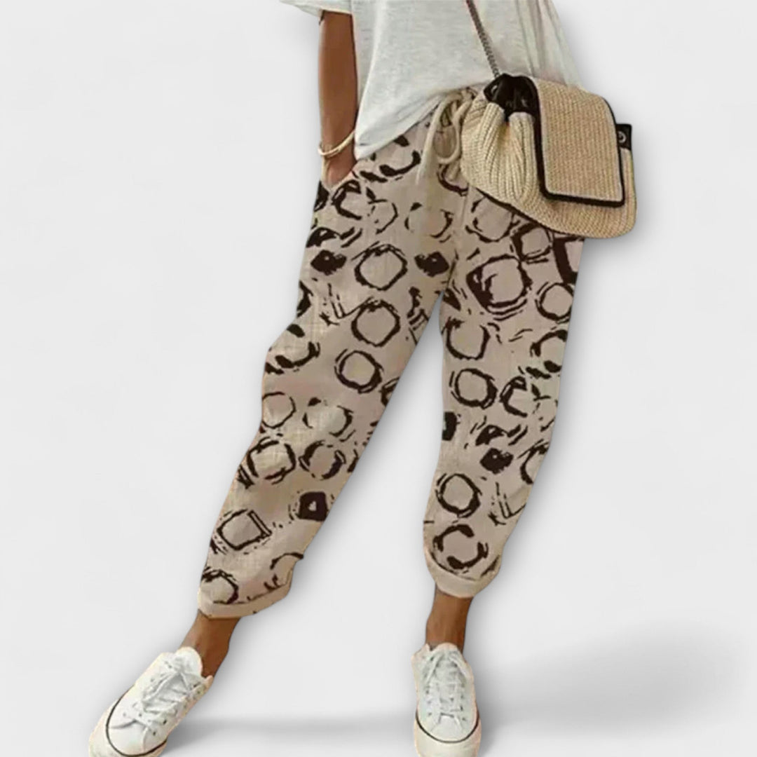 Burga - Άνετο παντελόνι από βαμβάκι και λινό