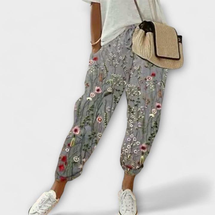 Burga - Άνετο παντελόνι από βαμβάκι και λινό