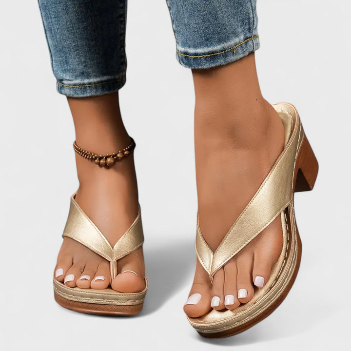 Πέτρα - Ορθοπεδικές παντόφλες με τακούνι