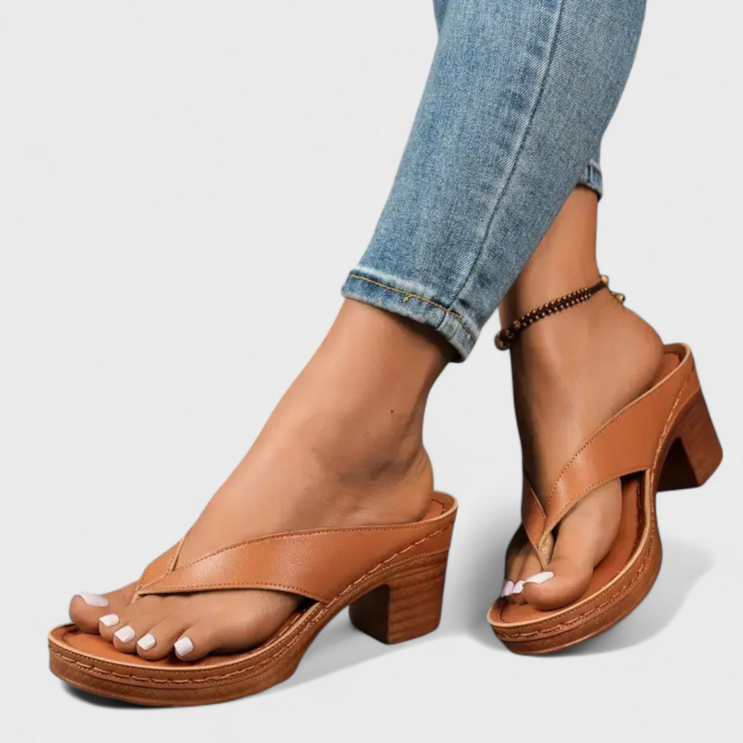 Πέτρα - Ορθοπεδικές παντόφλες με τακούνι