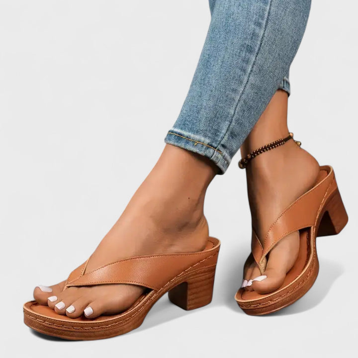 Πέτρα - Ορθοπεδικές παντόφλες με τακούνι