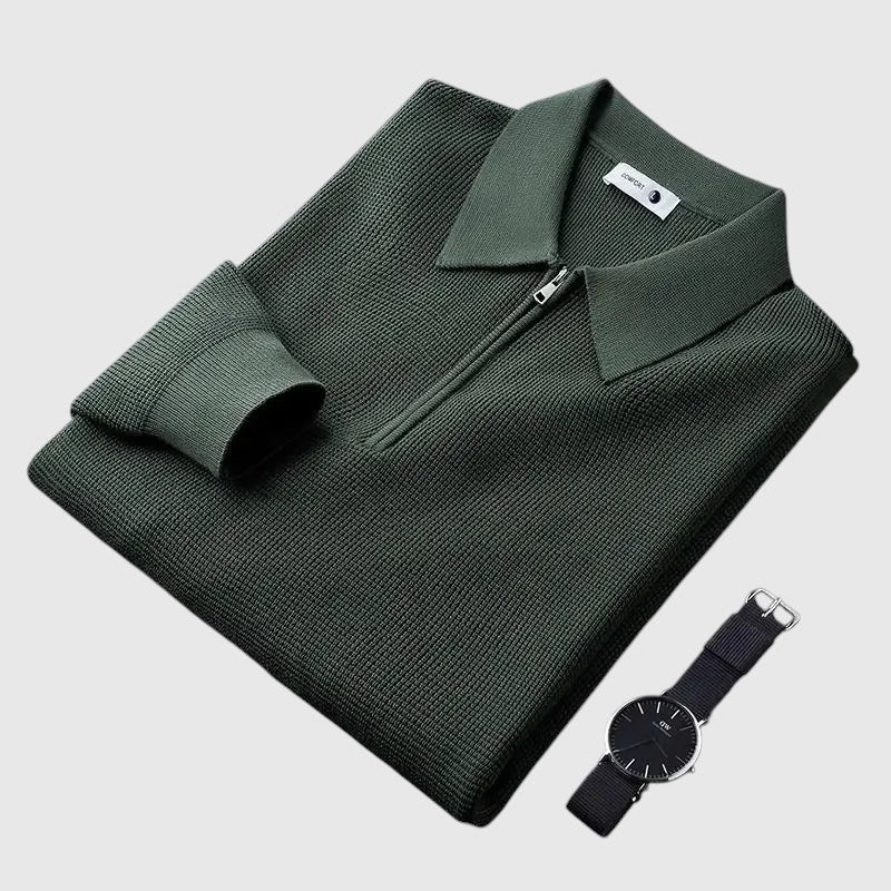 Λιμπουσέ - Εlegant ανδρική μπλούζα με φερμουάρ