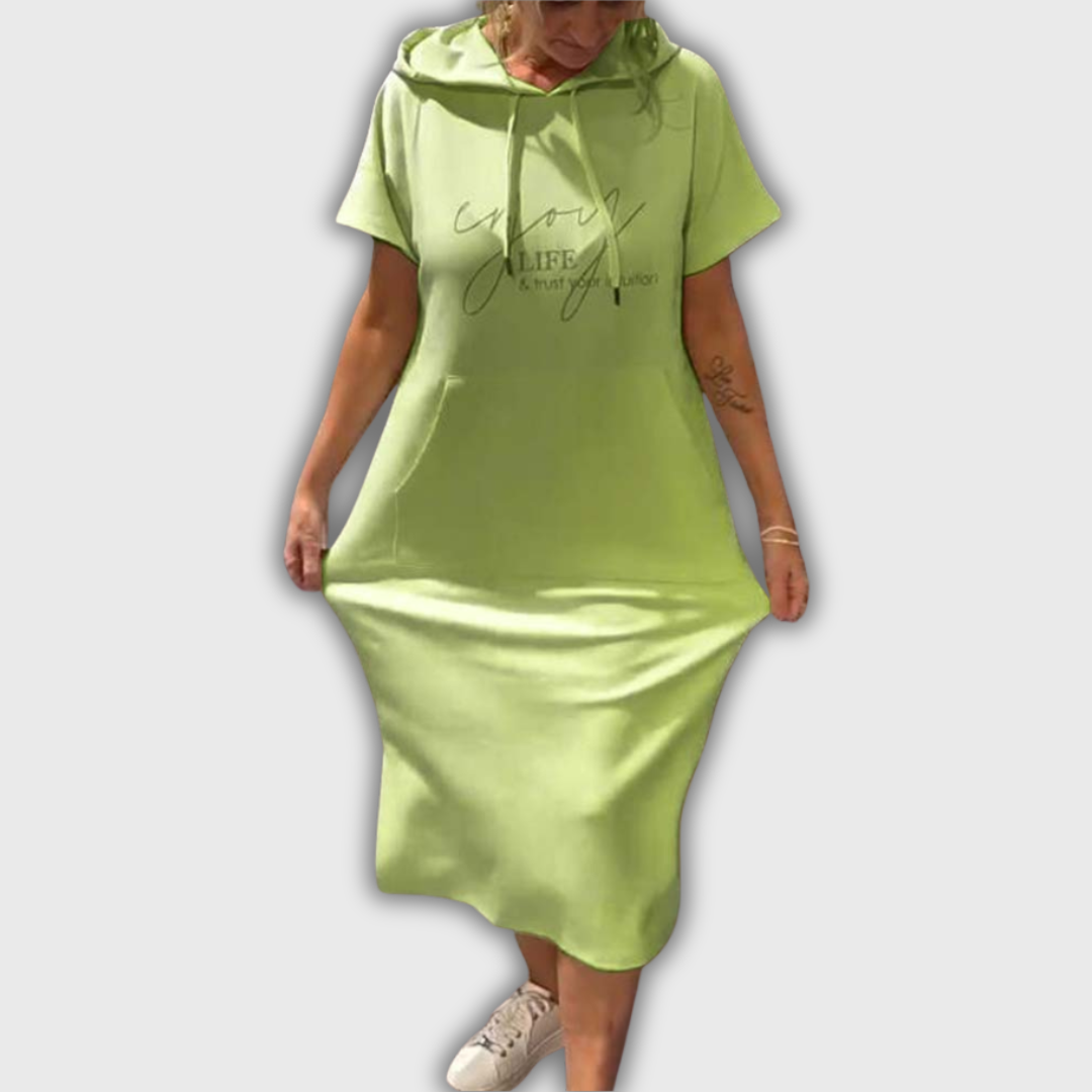 Saskia - Καθημερινό Φόρεμα με Κουκούλα